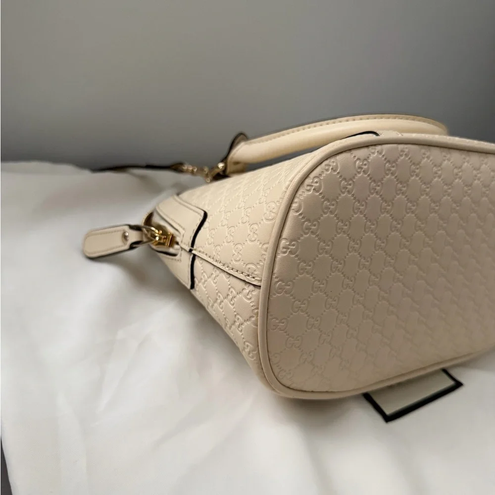 Gucci Beige Leather Satchel - Picture 16 of 16